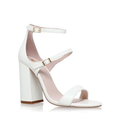 Carvela White 'Genetic' high heel sandals
